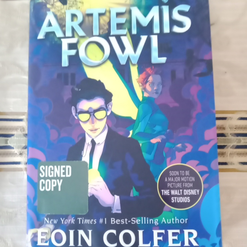 Artemis Fowl Signed Hardcover Book